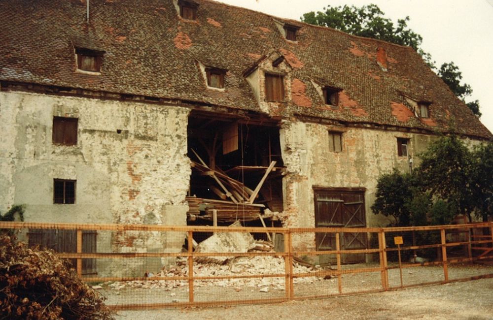 Zehntstadel 1983 vor der Renovierung