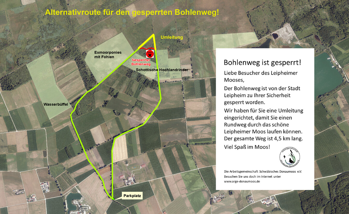 Bohlenweg gesperrt