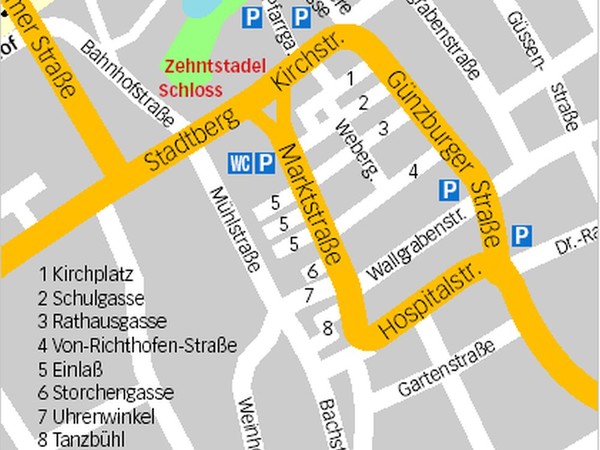 Stadtplan Leipheim